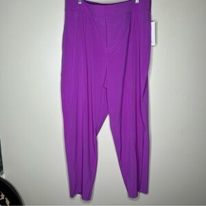 NWT Athleta Vienna Slim Pull On Purple Activewear Pants Size 18
